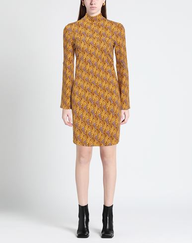 Malìparmi Woman Mini dress Marigold Size 6 Viscose, Elastic fibres
