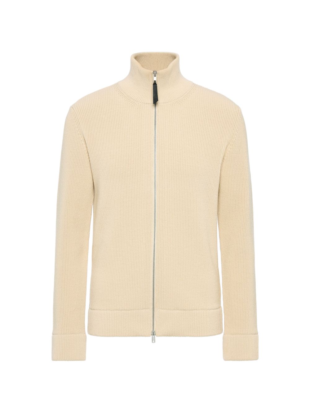 Ribbed Wool Cardigan — Cream