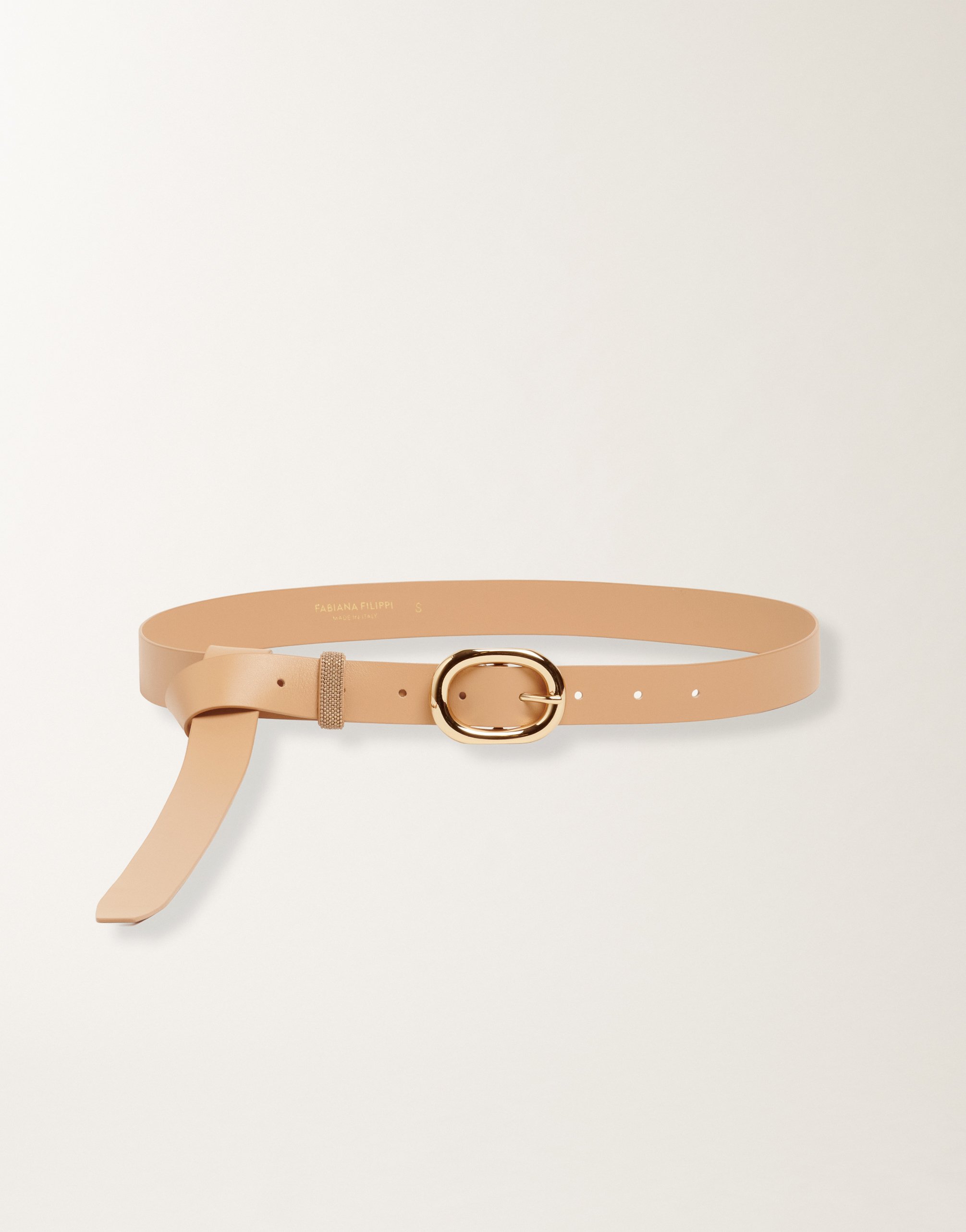 Nappa leather belt, maple