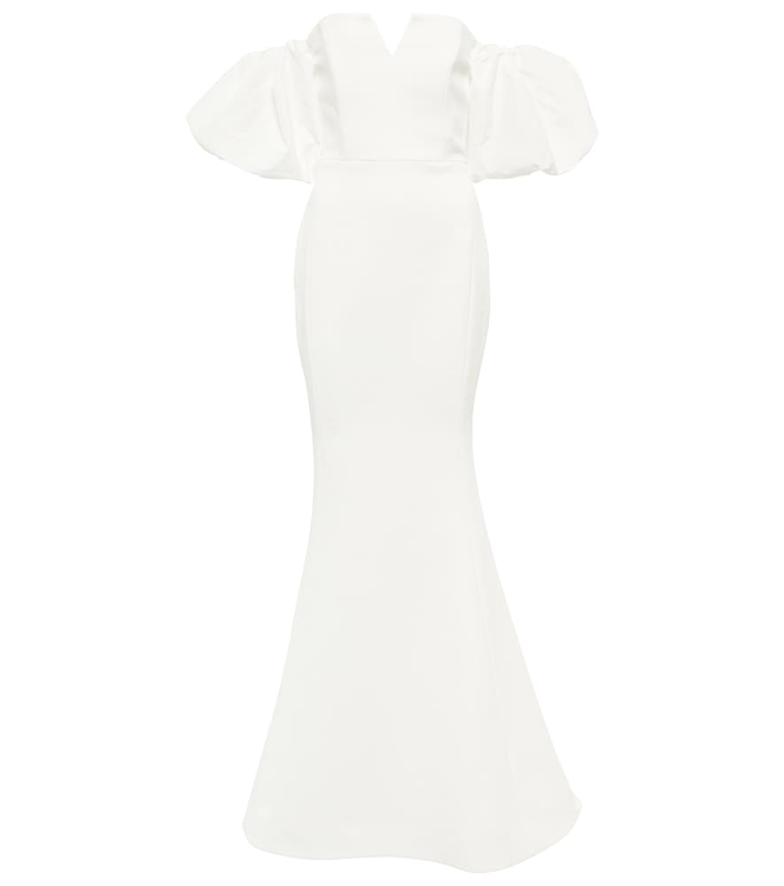 Rebecca Vallance Bridal Genevieve off-shoulder crêpe gown