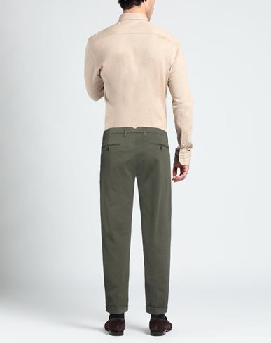 Man Pants Military green Size 28 Cotton, Elastane