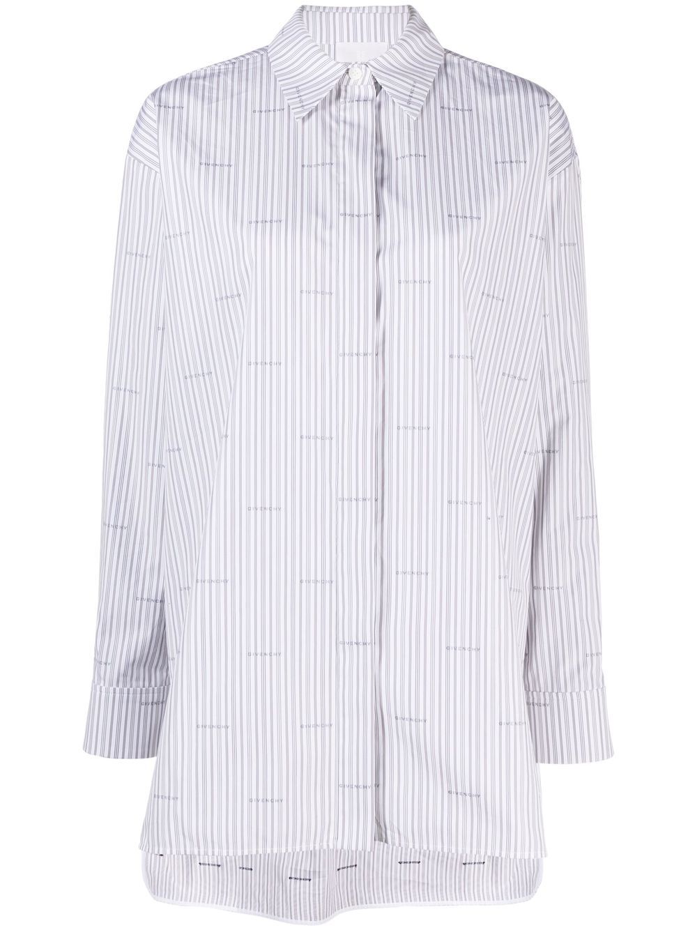 Tailored striped shirt - Grey