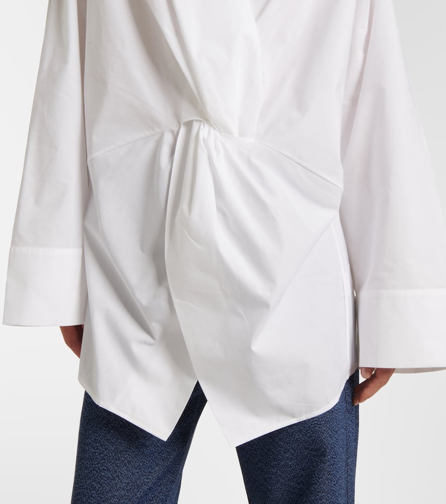 Destry gathered cotton poplin top