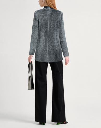Woman Turtleneck Charcoal Size 10 Baby alpaca wool, Recycled polyamide, Polyamide