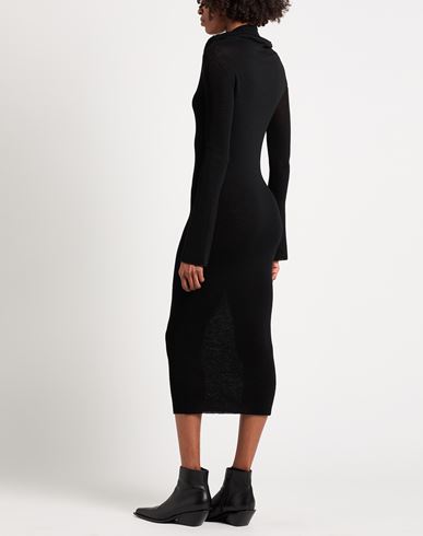 Woman Midi dress Black Size L Wool