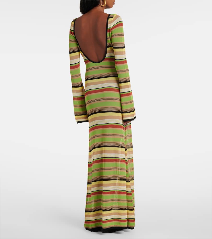 Coastline striped maxi dress