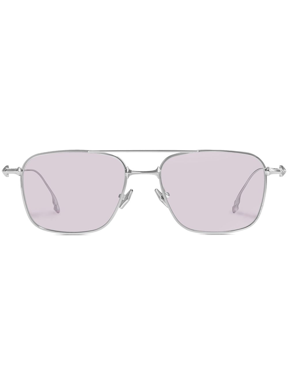 Aba 02 square-frame glasses - Silver