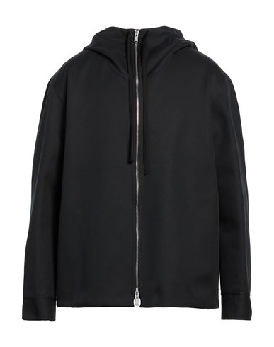 Man Jacket Black Size 38 Cotton, Silk