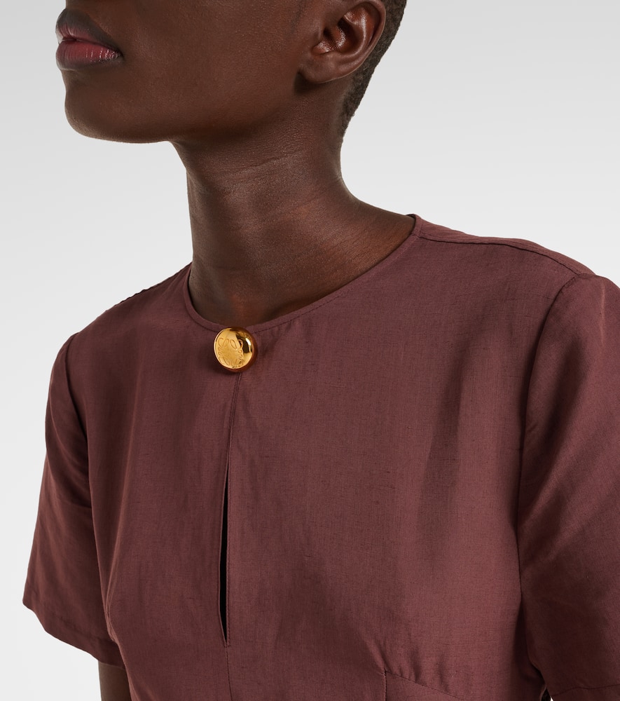 Paula's Ibiza tie-detail midi dress