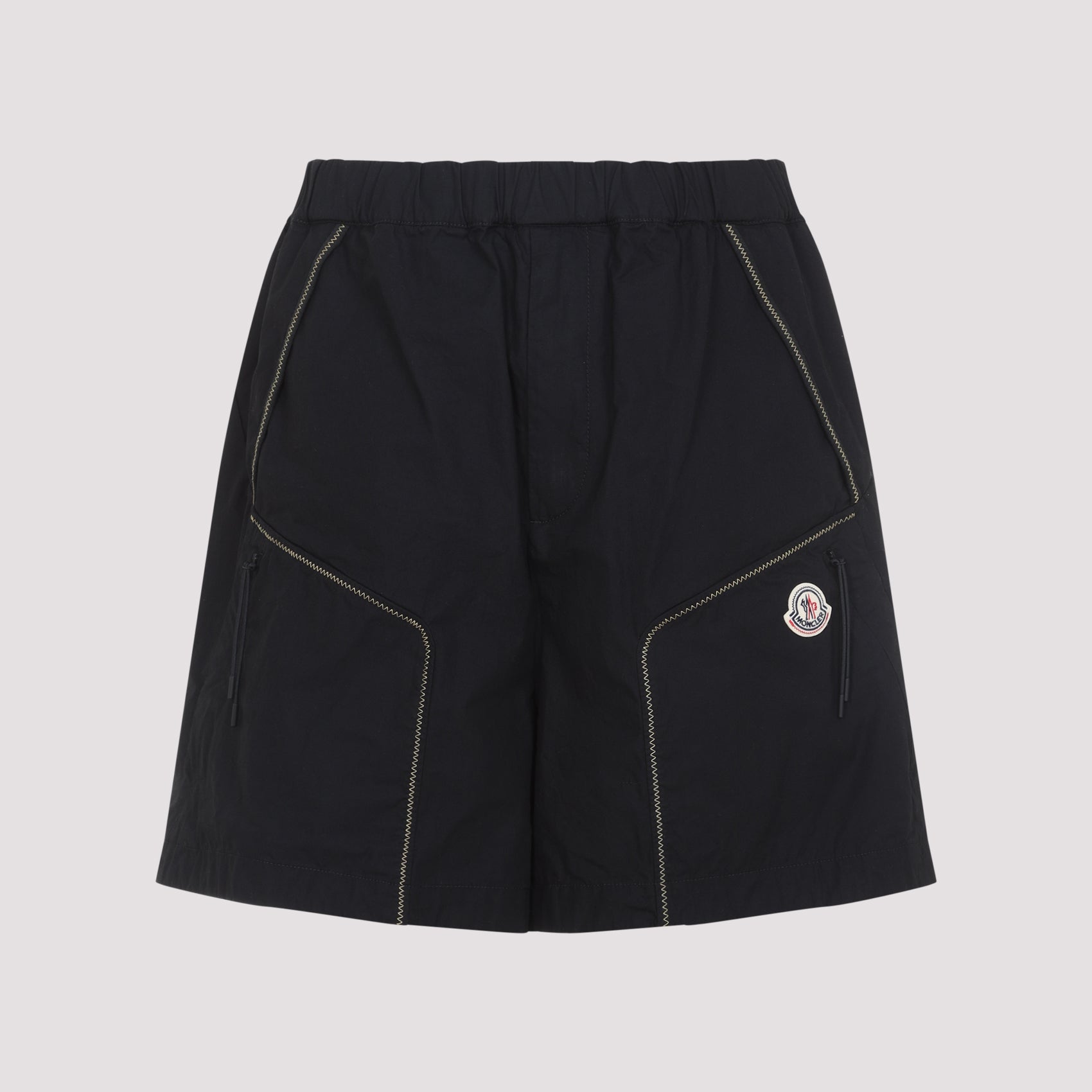 Elasticated-waist Cotton Shorts