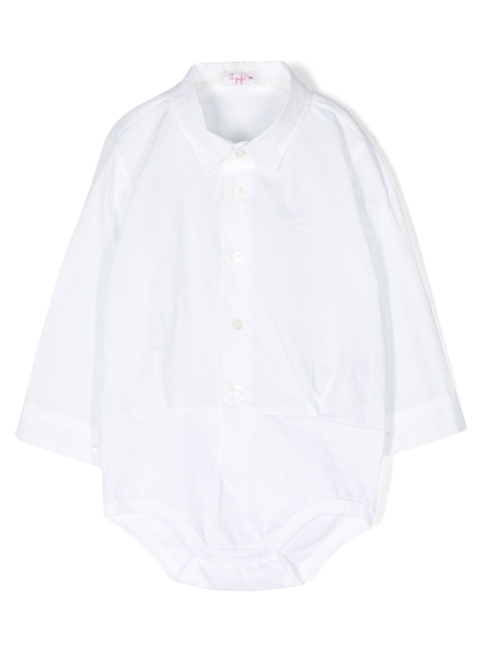 Long-sleeve bodysuit shirt - White