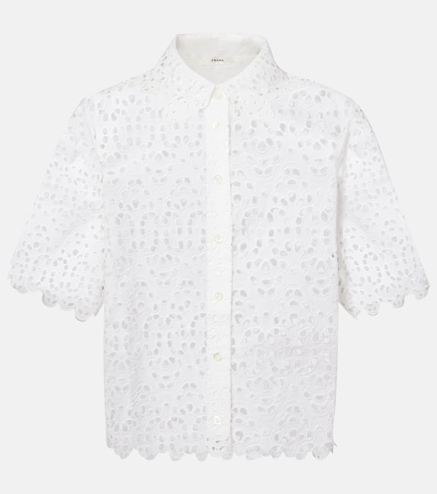 The Deco Eyelet cotton shirt