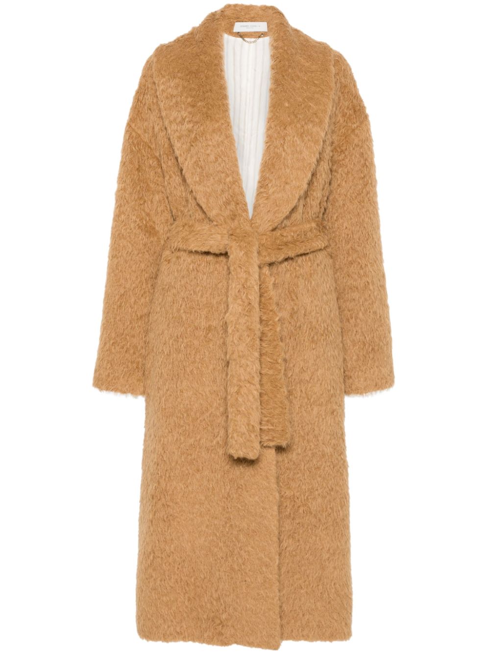 Shawl-collar coat - Brown