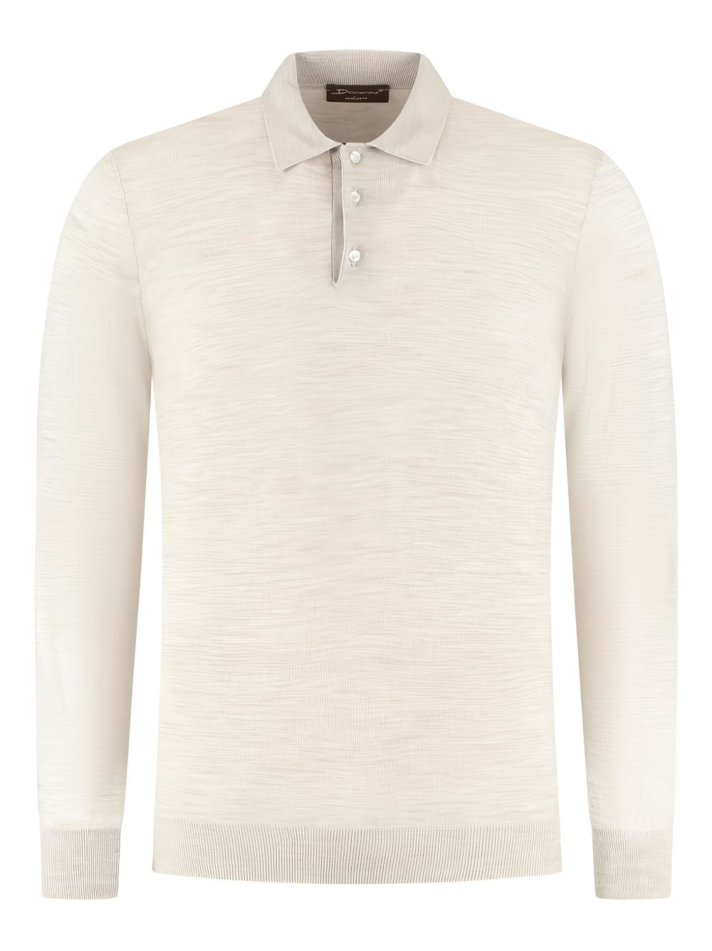 Doriani Cashmere mélange-effect polo shirt - Neutrals