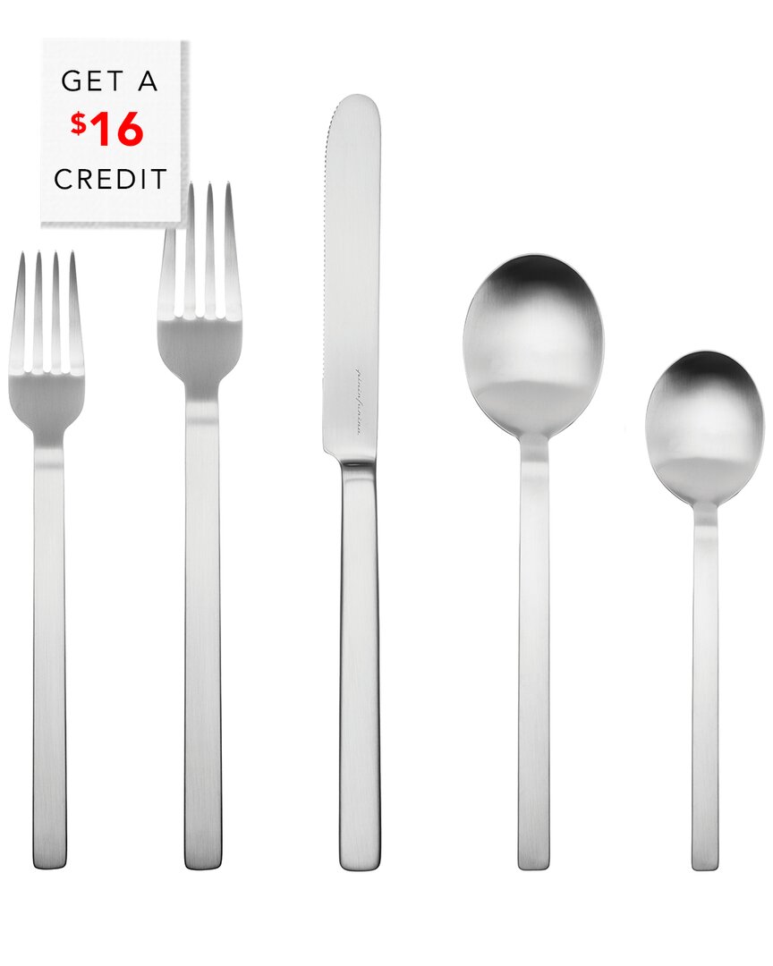 5Pc Flatware Set With $16 Credit