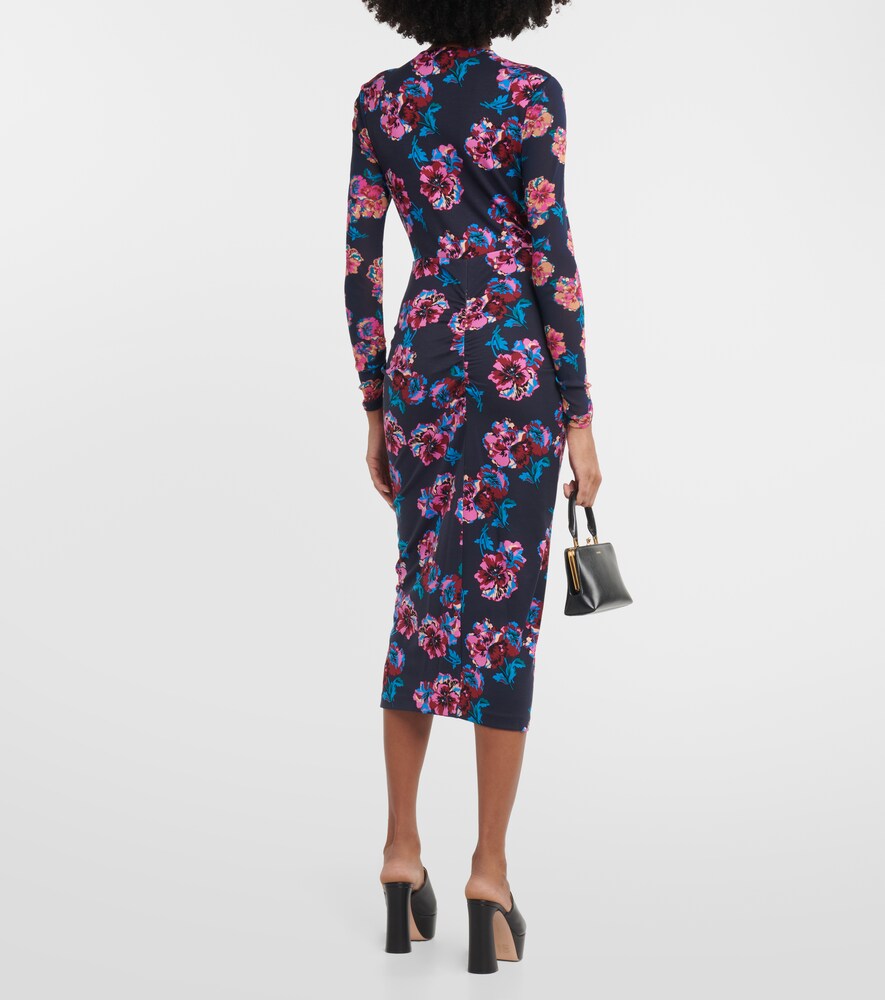 Hades printed jersey midi dress