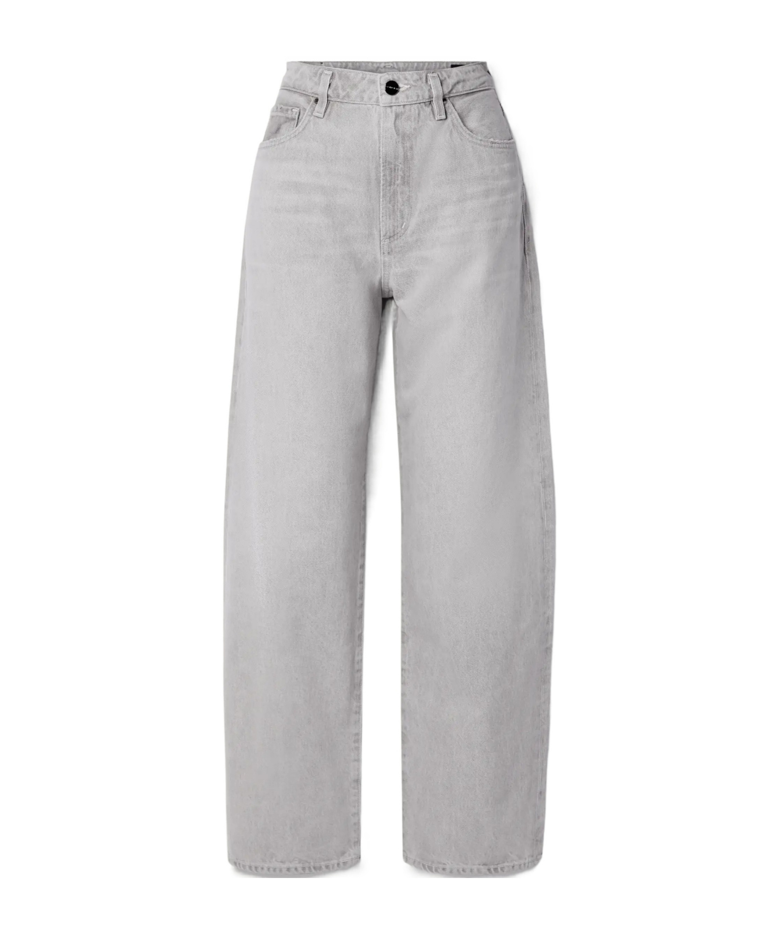 High-rise straight-leg organic jeans