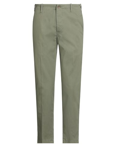 Man Pants Military green Size 30 Cotton, Elastane