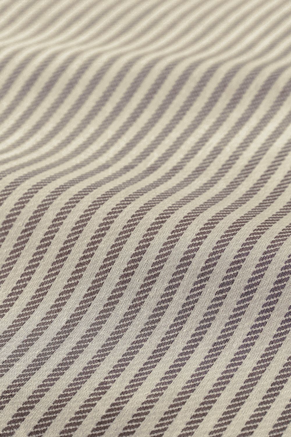 Helena Springfield 'twill Stripe' Duvet Cover Set In Chocolate