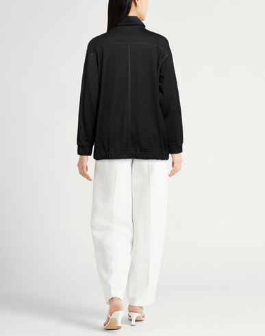 Woman Shirt Black Size L Cotton, Silk, Polyamide