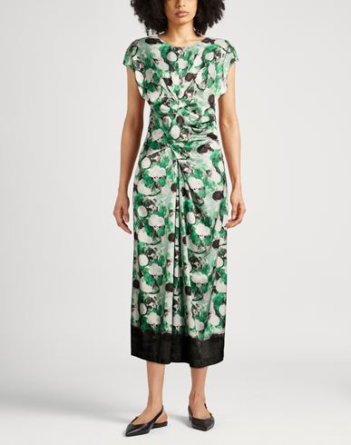 Aviù Woman Midi dress Green Size 6 Polyester, Elastane