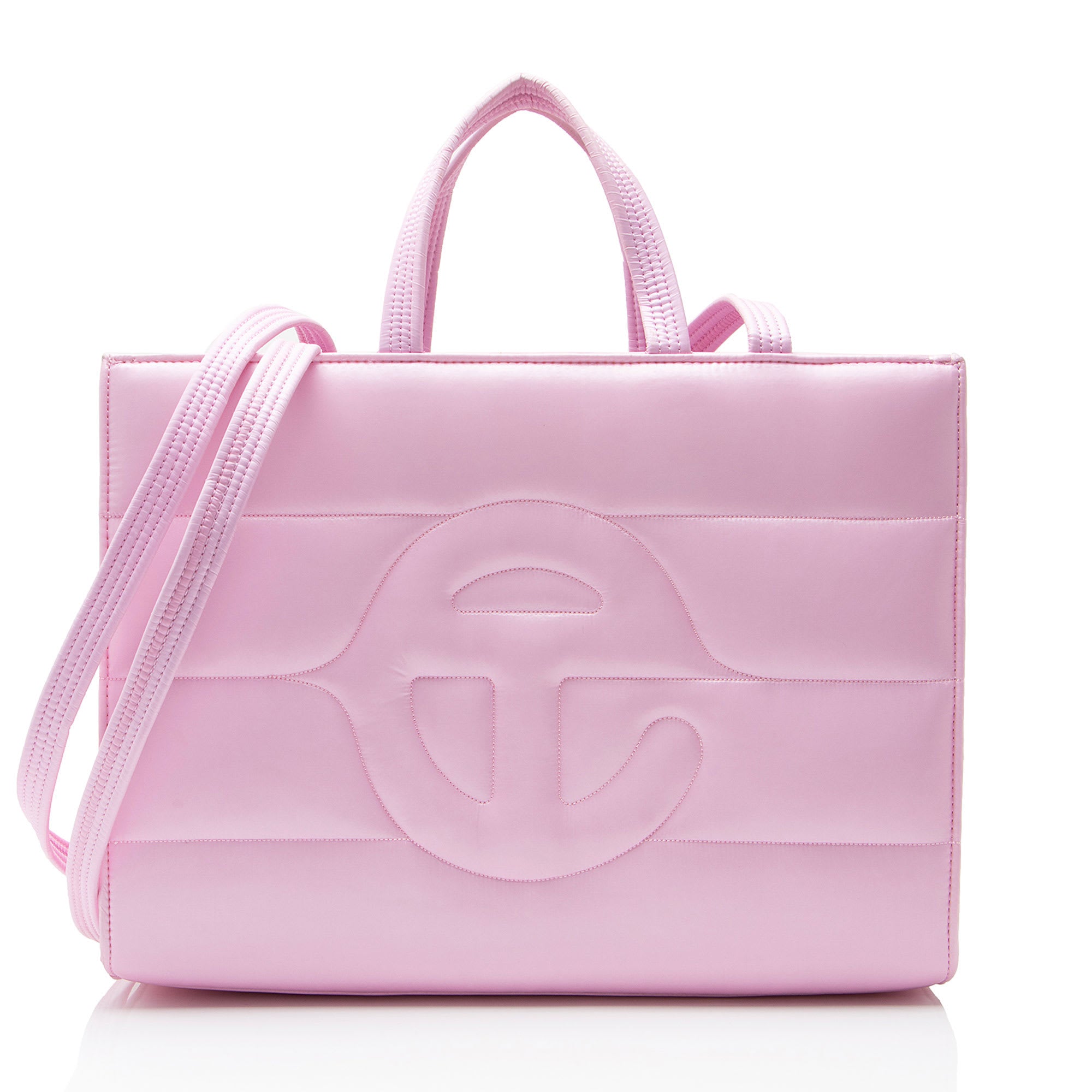 Nylon Puff Medium Shopping Tote
