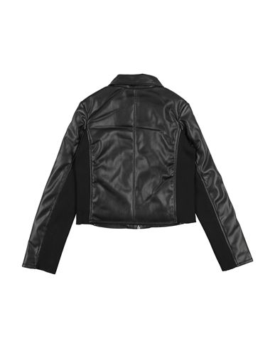 Kid Girl Jacket Black Size 12 Polyester, Polyurethane, Elastane