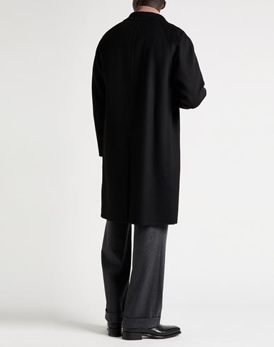 Paltò Man Coat Black Size 42 Wool, Nylon