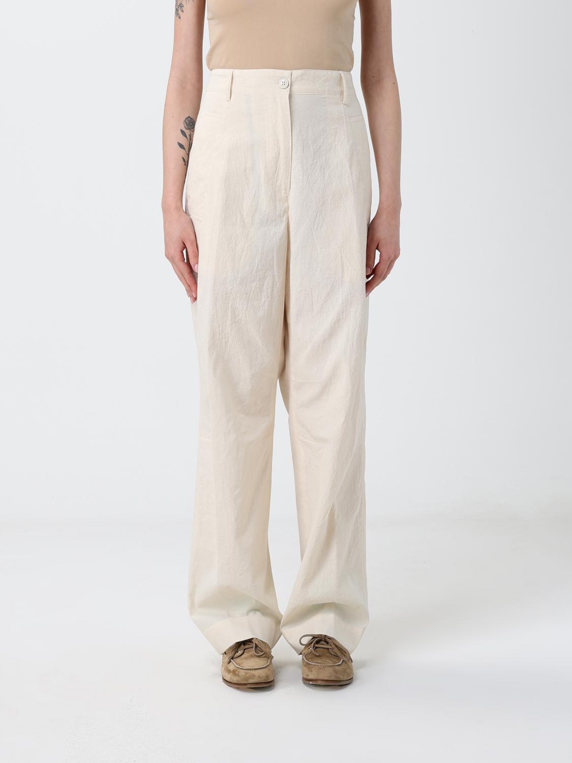 Pants Woman color Ecru