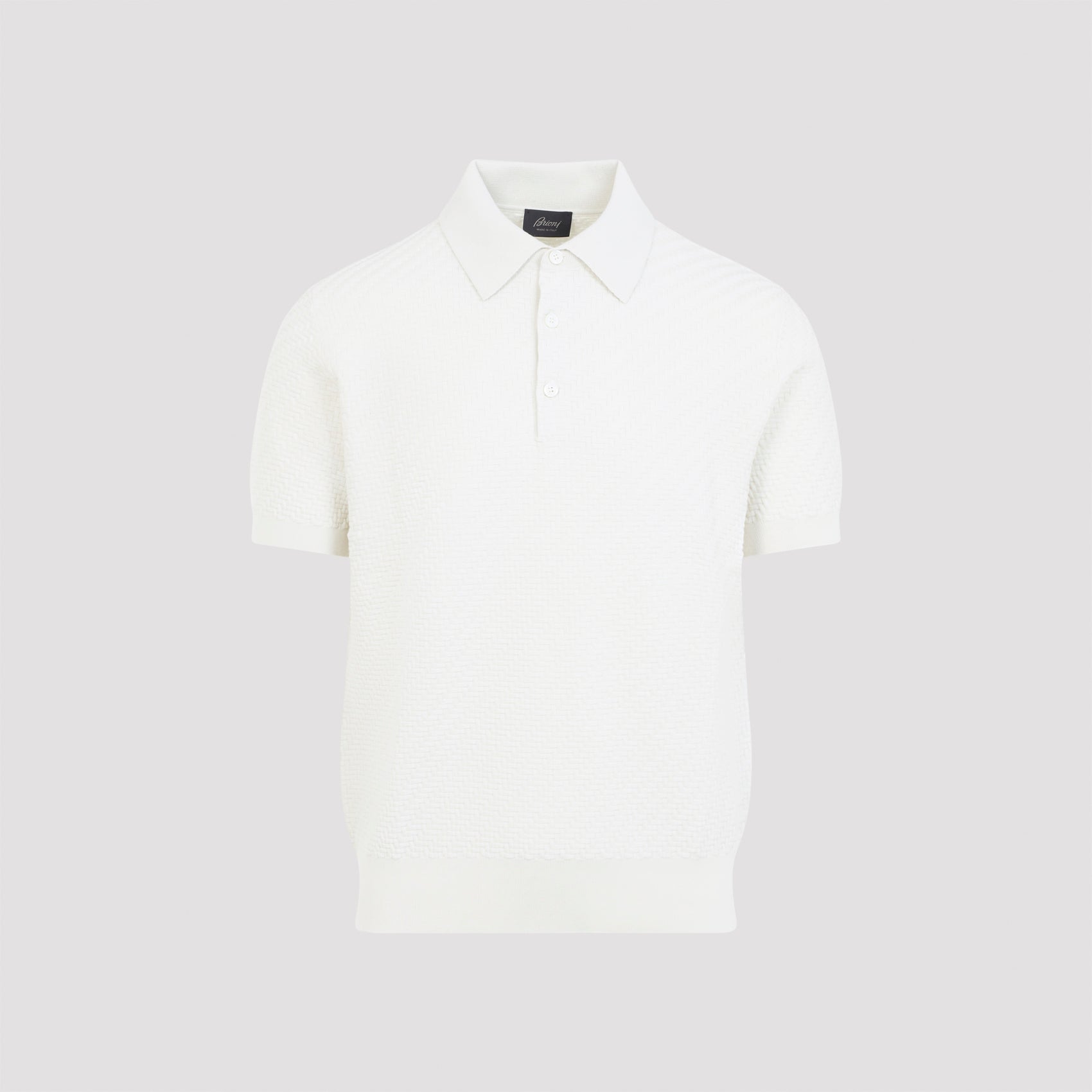 Waffle-knit Polo Shirt