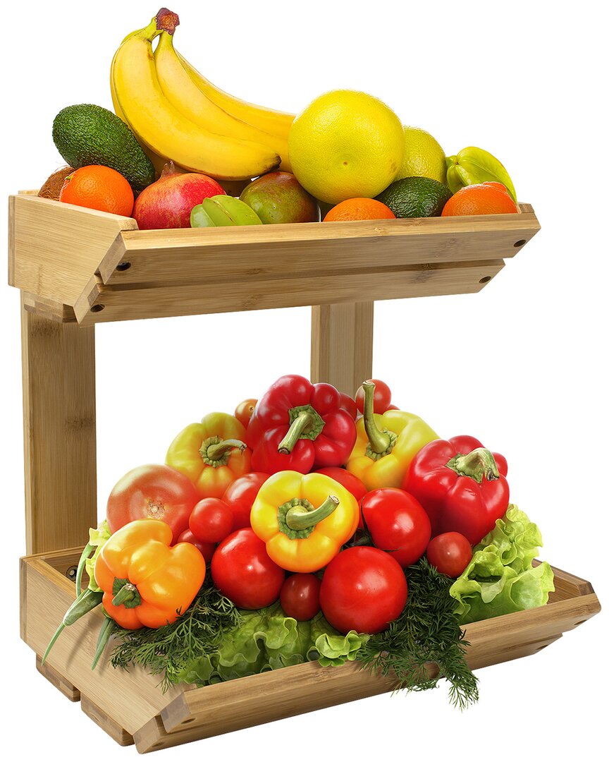 Bamboo Fruit Storage Rack