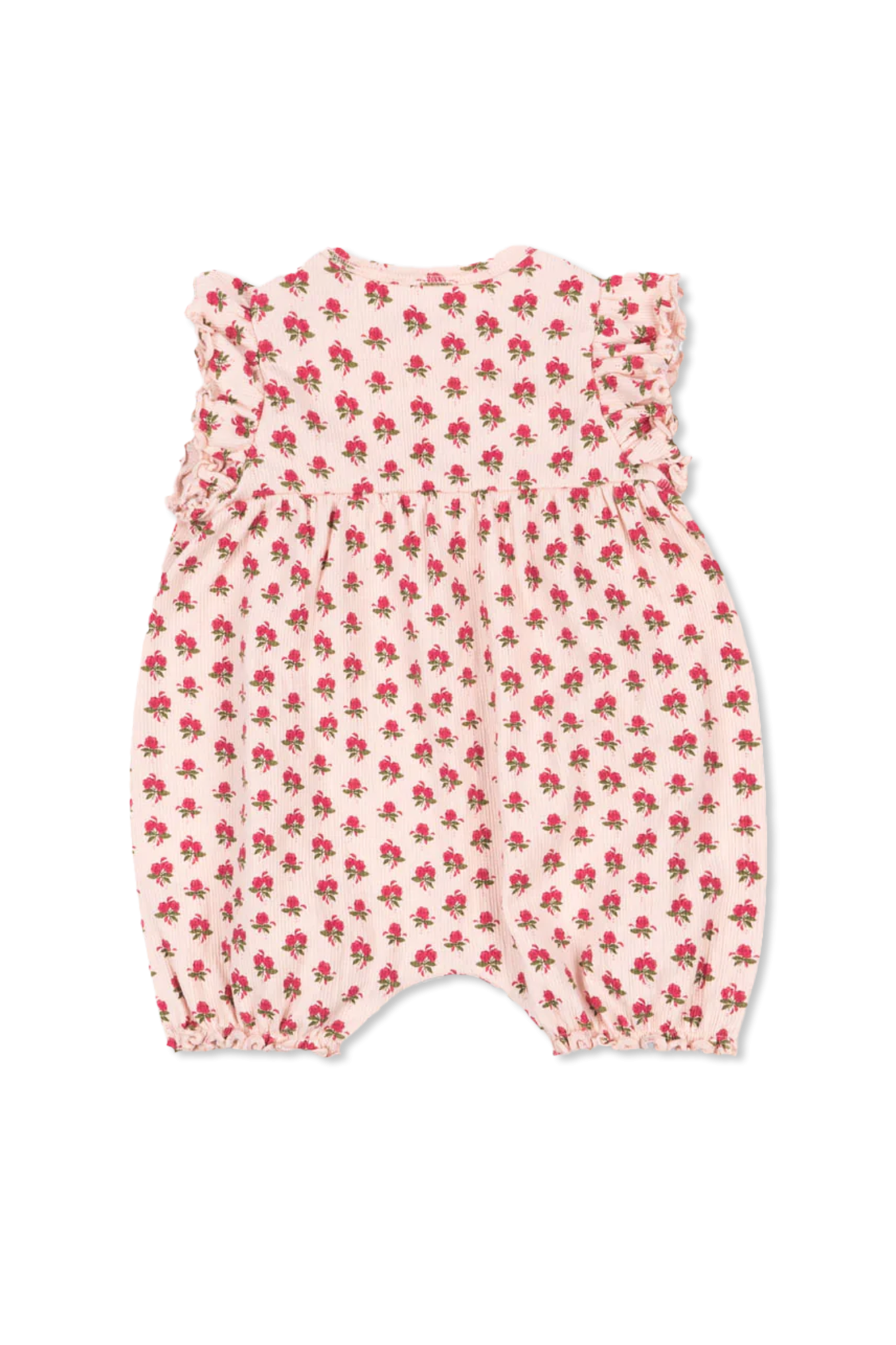 Konges Sløjd Bodysuit With Floral Pattern, Unisex, Pink