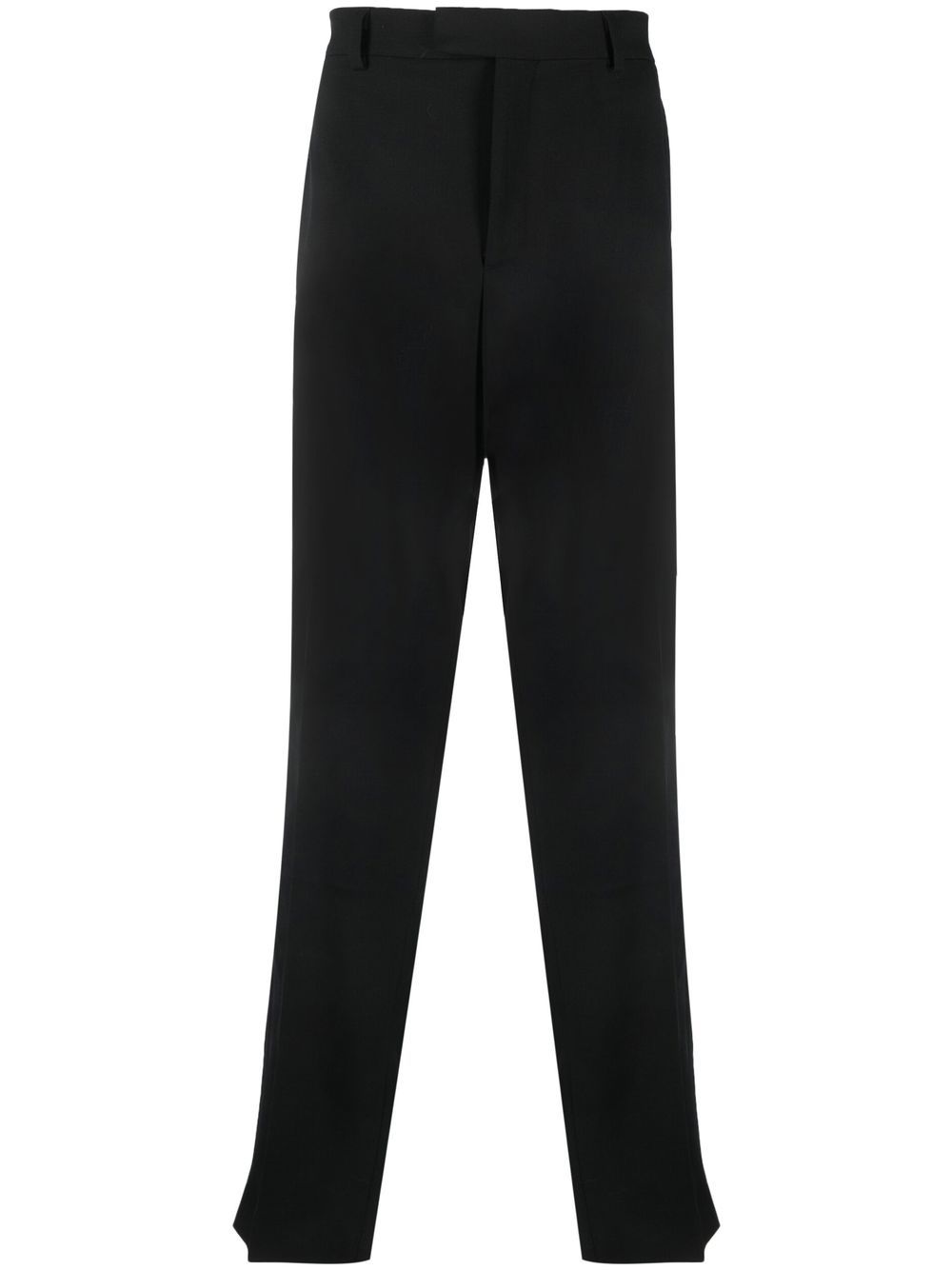 Stripe-detail tailored trousers - Black