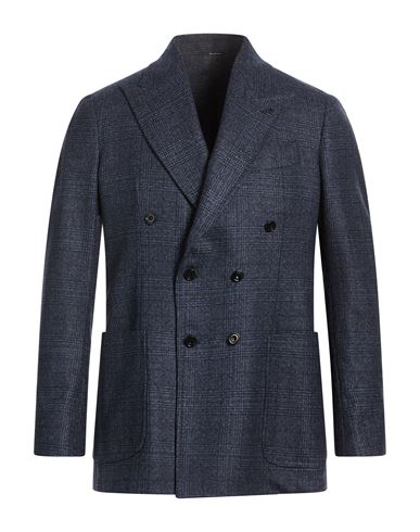 Man Blazer Blue Size 38 Virgin Wool