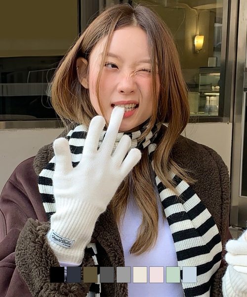 Classic Soft Fingerhole Touch Gloves 9color