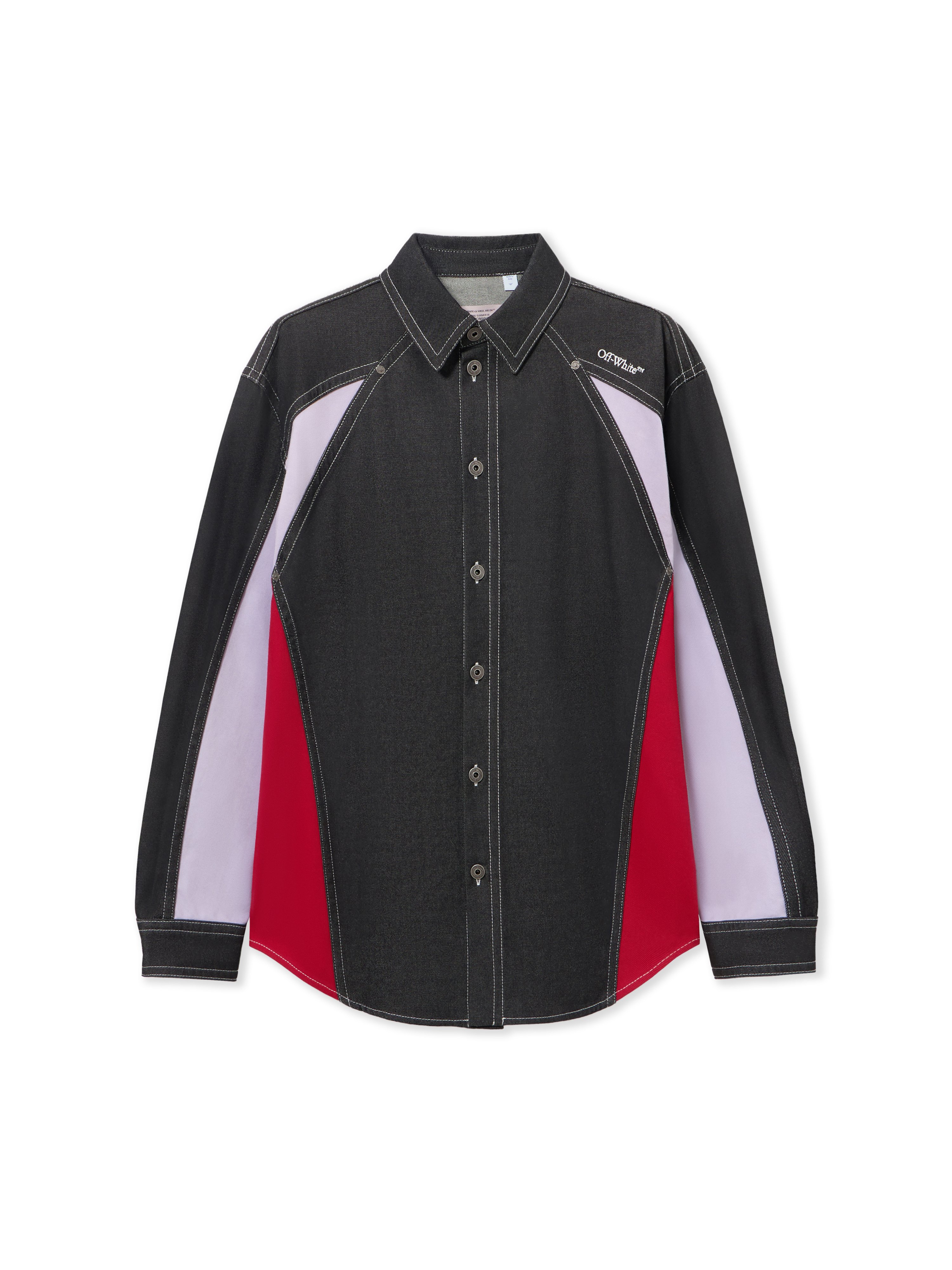Color Block Military Overshirt