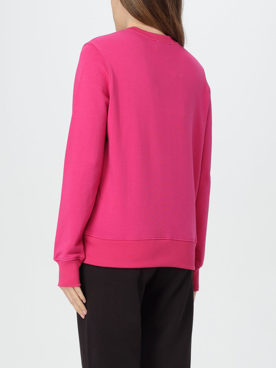 Logo-embroidered cotton sweatshirt - Pink