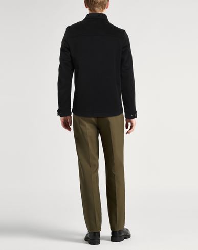 Man Shirt Black Size 38 Virgin Wool, Cashmere