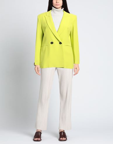 Liviana Conti Woman Blazer Lime green Size 6 Viscose, Acetate