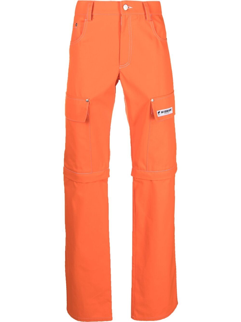 Logo straight-leg trousers - Orange