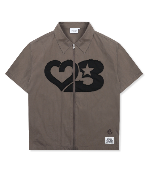 XTS044 Rubber Applique Crop Shirt