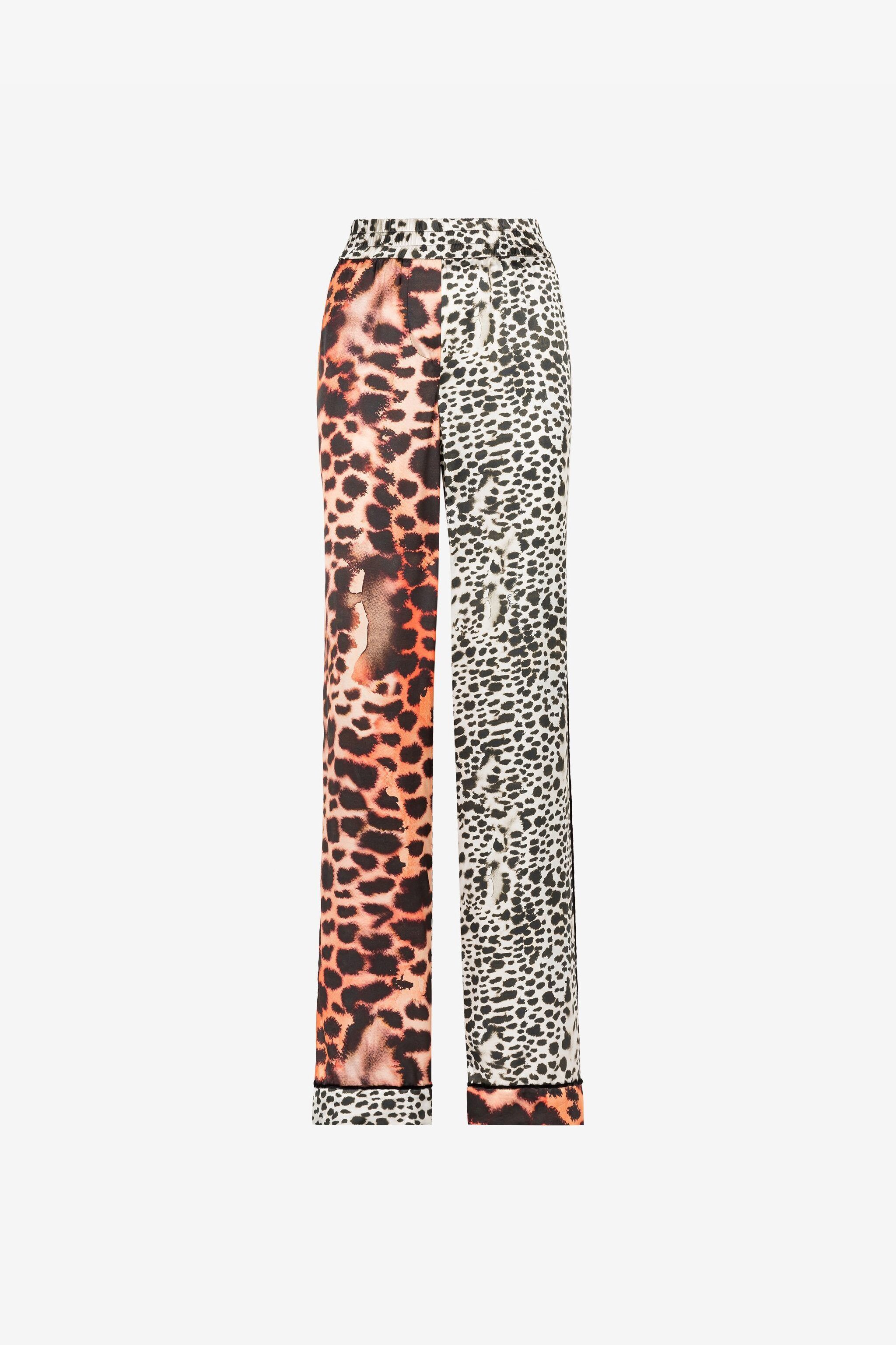 Murena Print Silk Blend Trousers