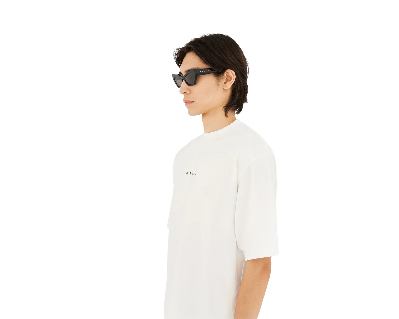 Marni Unisex Marni DYB Zelaryth Black Sonnenbrillen Acetat Schwarz Schwarz Geometrisch