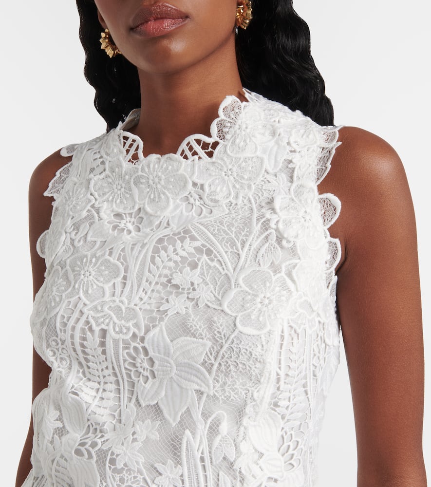 Floral lace minidress