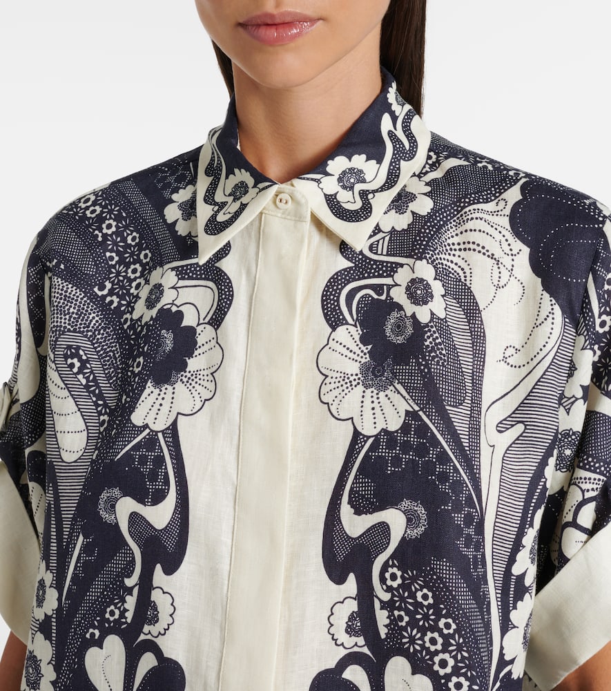 Alémais Mickey printed linen shirt