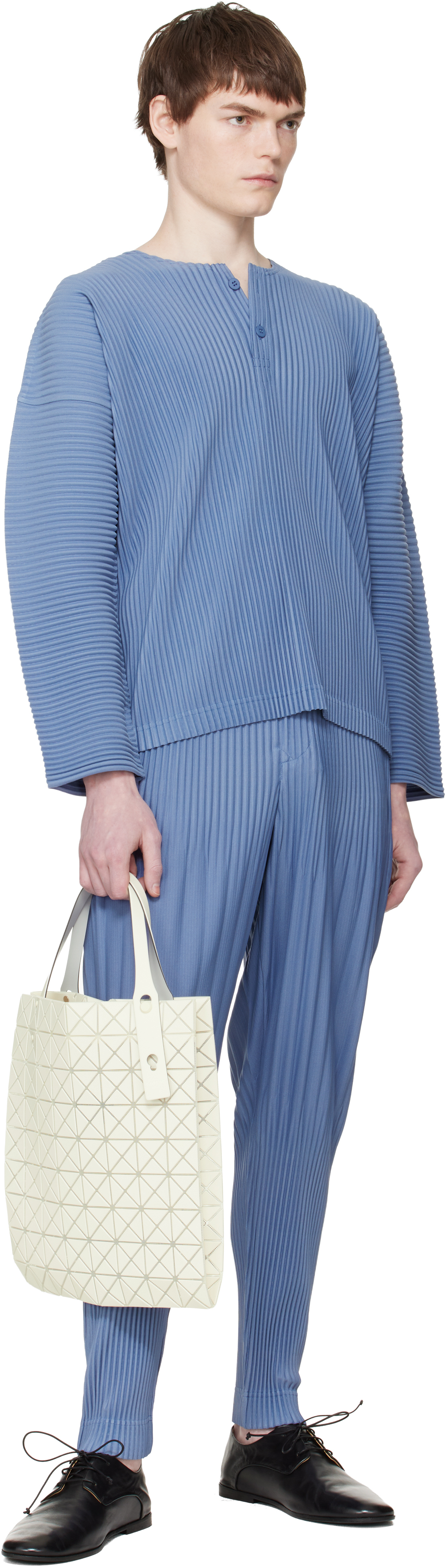 Blue Monthly Colors February Henley