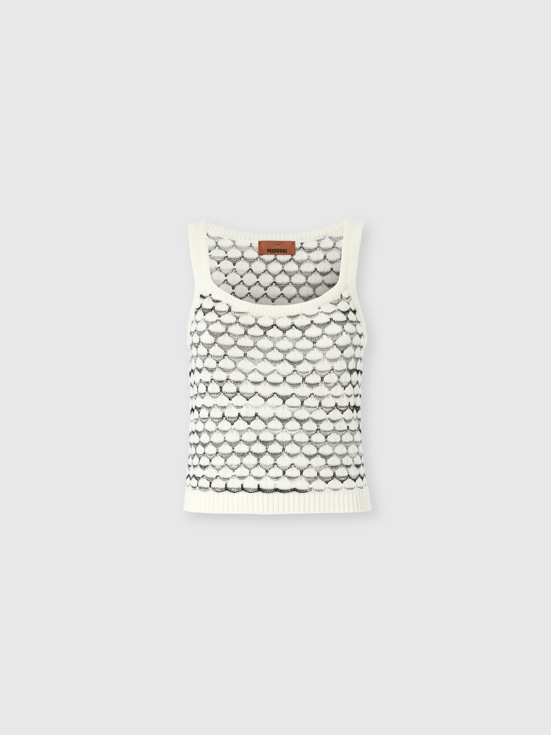 Missoni - Cashmere and Viscose Tank Top with Contrast Trim, Women, Green& Brown