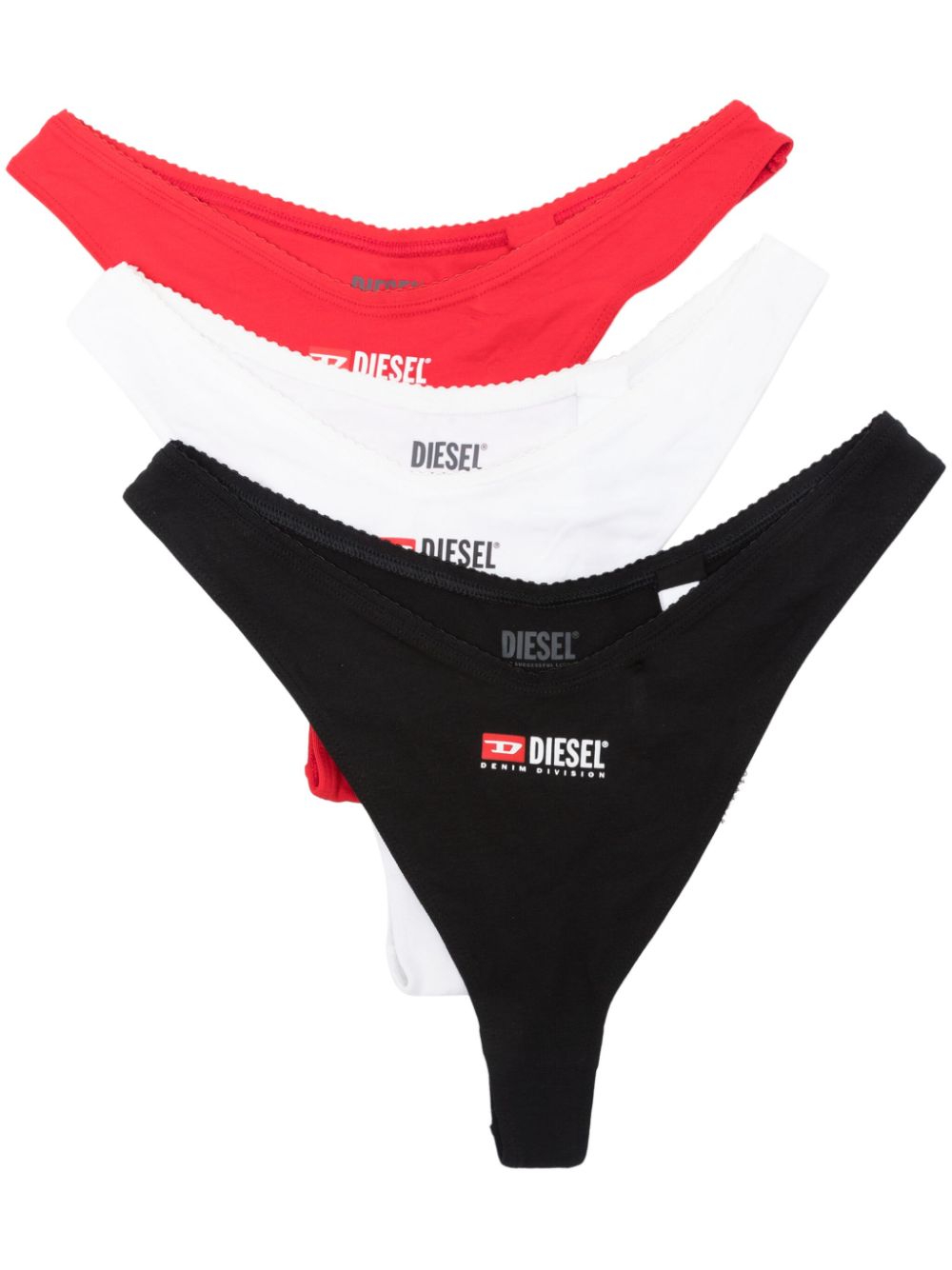 Punchy-D-Core thongs pack (pack of three) - Black