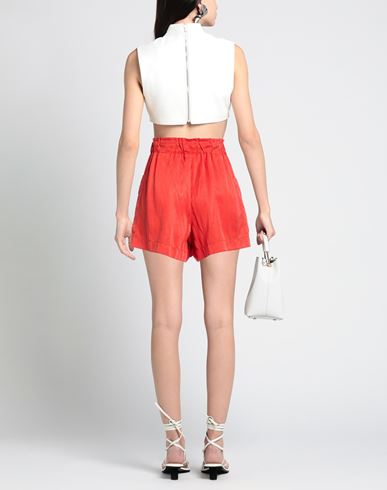 Woman Shorts & Bermuda Shorts Brick Size XS Cupro