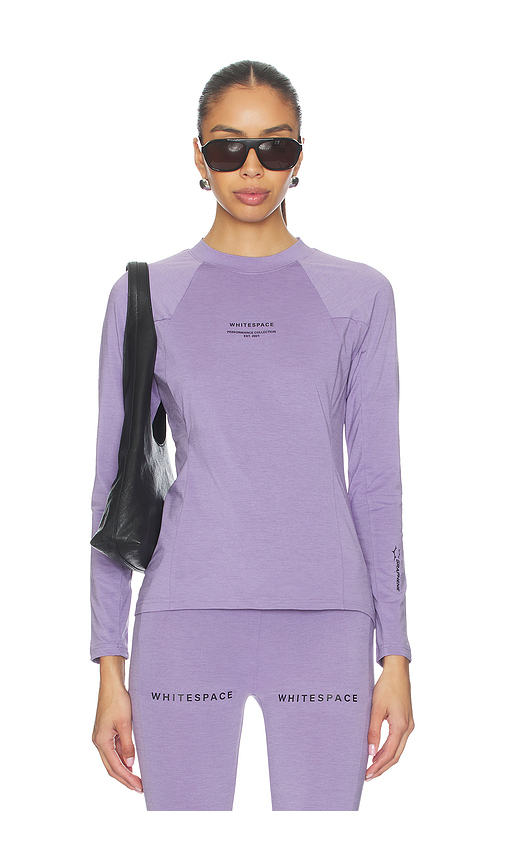 Whitespace Graphene Crew Neck Top en Lavender. L. Also en